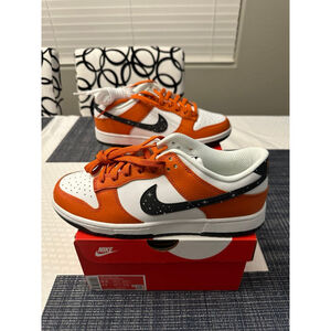 New Nike Dunk Low Starry Swoosh Orange Men’s Size 9.5